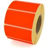 MD Labels Etichette adesive rosse neon 60 x 30 mm su rotolo - 1000 pezzi - Etichette autoadesive per ufficio, magazzino e spedizione