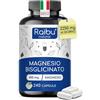 RAIBU Magnesio Bisglicinato - 450mg di Magnesio(Magnesium) Elementare/Dose giornaliera - 240 Capsule (fino a 4 mesi), Forma Chelata - Integratore Stanchezza Fisica e Mentale - Altamente Digeribile, Vegano