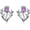 Alexander Castle orecchini con ametista cardo Argento sterling