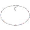 Elli Cavigliera Elli Cavigliera Donne Perlas di Vetro Argento Sterling 925 Festival Espandibile 22cm