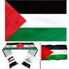 OPEIXSAYKOC Bandiera Palestina 150 x 90 cm,Palestina Bandiera Sciarpa 135 x 14 cm,Bandiera Palestinese con Occhielli,Rresistente alle Intemperie per Esterni,Scarf per Uomini e Donne