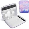 TiMOVO 9-11 Custodia per Tablet, Compatibile con iPad 11 A16 2025, iPad 10,9/10,2| Air 11, Galaxy Tab A9+ / A11 Plus 11, Borsa Protettiva con Tasche, Viola di Acquerello