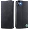 MOJIA Cover per Nothing Cmf Phone 1, Custodia Folio Portafoglio in Pelle PU [Chiusura Magnetica], Case a Libro con Guscio Interno in TPU, Supporto per Carte.. Nero