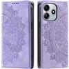 CASEONJAN Cover per Xiaomi Redmi Note 14 Pro 5G / Note 14 Plus 5G, Pelle PU Custodia a portafoglio con scomparti, Antiurto Flip Caso Cover per Redmi Note 14 Pro 5G / Note 14+ 5G (Vintage Viola)