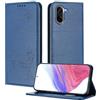 XINYEXIN Custodia per OnePlus Nord CE 5 5G, Cover a Libro in Pelle PU con Blocco RFID, Slot per Carte, Supporto, Protezione Completa Antiurto - Blu