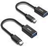 BENFEI Adattatore da USB C a USB 3.0, confezione da 2 adattatori da USB C a A maschio a femmina compatibili con MacBook 2022 2021 2020, Samsung Galaxy Note 20, Google Pixel, Nexus e altro ancora