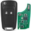 onetop1 2Tasti Telecomando per 433mhz per Opel Adam Astra J Zafira C Mokka Insignia | PCF7937E,PCF7941 ID46 Chip,Guscio Chiave auto a distanza Controllo remoto telecomando radiocomando portachiavi