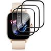 X-Dision [3 Pezzi Pellicola Protettiva Compatibile con Amazfit GTS 4/GTS 3,[Resistente ai Graffi, Alta Definizione][3D Curved Full Cover] Pellicola Protettiva per Amazfit GTS 4/GTS 3