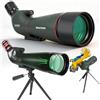 BOSTRON Cannocchiale 20-60x80, Telescopio Spotting Scope da Campo con Treppiede - Ottiche FMC e Prisma Porro HD, Cannocchiale con Adattatore Smartphone per Birdwatching, Tiro a Segno e Natura