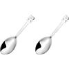 Guzzini Love Cucchiaio per Confetti, Stainless Steel 18/14, Argento, 23 cm, Acciaio inossidabile (Confezione da 2)