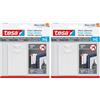 tesa Chiodo Adesivo da 2kg per Carta da Parati ed Intonaco, Bianco, Set di 4 Pezzi