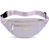 HMCEY Marsupio Donna Uomo,Marsupio Viaggio da Lavoro,Fanny Pack Waist,Bum Bag Belt,Marsupi Sportivo a Tracolla Regolabile,Borsa Monospalla da Shopping per Viaggi, Running, Uso Quotidiano - Viola