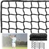 RATSTONE Rete per Pratica di Golf,3x5m rete da calcio,3 x 3 cm di maglia quadrata,HDPE annodata da 3 mm,Con fibbia di sicurezza e cavo elastico,Rete da allenamento per golf,baseball,hockey,ecc.