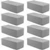 KEILEOHO 8 Pezzi di Pasta secca, 23 x 11 x 7 cm, Grigio Schiuma per Fiori, Spugna per Fiori, Rettangolare