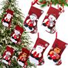 Norhogo 4 calze di Babbo Natale 3D, grandi calze di Babbo Natale, da riempire e appendere, decorazione natalizia per camino, parete, scale, albero di Natale, 22 x 16 cm