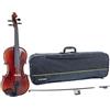 GEWA Set di violino Ideale VL 2 - 4/4 pronto per suonare, arco in carbonio, corde Larsen Aurora, custodia per violino