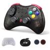 GuliKit Elves 2 Pro Controller Wireless per Switch/Switch 2/PC/Android/IOS, Controller Bluetooth con Joystick Effetto Hall, Frequenza Polling 1000Hz, Vibratore Magnetico, Super Aptico, Nero-T