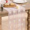 Artoid Mode Rosa Tulle con Ricamo Margherita Primavera Runner 70x300 cm, Cucina Tavolo Decorazione Interno Vacanza Party Decor