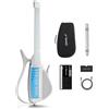 CYBER-G Enya CYBER-G Chitarra Smart senza Corde - Innovativa Silent & E-Guitar con Tasti LED, Drum & Bass, Centinaia di Preset, App per Accordi Interattivi per Imparare, Esercitarsi & Performance - Nero