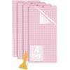 Jerilla Tappetino da Taglio per Cricut 4 pezzi 12x 12 FabricGrip Tappetini da Taglio Antiscivolo Set per Cricut Maker/Explore One/Air/Air 2 con Raschietto