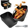 HA BIN Set 2 teglie in silicone per friggitrice ad aria Dual Zone 9L (2×4,5L) - Riutilizzabile, lavabile in lavastoviglie, accessorio airfryer per doppio cestello, compatibile Russell Hobbs 27681-56