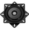 QUARKZMAN Sgabello Girevole di Ricambio 7 Piastra di Montaggio Nero | Base Girevole, Girevole a 360° Lazy Susan, con Cuscinetto a Sfera Quadrato, per Poltrona Reclinabile o Tavolo, 175x2mm