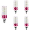 Linqzxz Lampadine LED Corn E14,12W Luce Fredda 6000K,Equivalente a Lampadine Alogene E14 100W,AC 110-240V,Angolo del Fascio 360°,Lampada LED Corn con Attacco Edison Piccolo SES,Non Regolabile,Confezione da 5