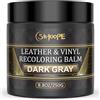 SIHOOPE 250 ML Balsamo Ricolorazione Pelle, Kit Riparazione Grigio Scuro Mobili, Sgrassatore Graffi per Abitacolo Auto, Sedili, Divani, Scarpe, Borse, Giacche