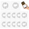 AXFEE 10 Pezzi Etichette NFC Adesive Chip, NFC Ntag216 Riscrivibili NFC Chip, Carte NFC Programmabili 888 byte Memoria, NFC Tag per Tutti i Telefoni e Dispositivi Abilitati NFC, 25mm Rotonde