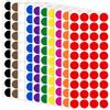 JEFURE Bollini Adesivi Colorati, 1600 Pezzi, 20 mm, 10 Colori | Etichette Adesive Rotonde, Punti Rotondi per Marcatura a Colori, per DIY, Ufficio, Scuola, Casa