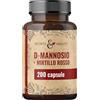 CDF Sports & Health Solutions D-Mannosio e Cranberry 500mg - 200 Capsule Vegane Dose Giornaliera Precisa