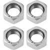 YINETTECH Dadi completi M12 x 1,25 in acciaio inox, filettatura sinistra, compatibili con connessioni di macchinari e attrezzature, 4 pezzi