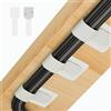 Abnii Kit Gestione Cavi Sotto Scrivania, 50 Pezzi, Bianco | Include fascette adesive, Attacchi auto-aggancianti, Organizer per fili, Per TV, PC, ufficio