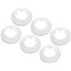 PATIKIL 6pz Coperture Copri Tubi per Tubo Acqua 32mm Rosetta Termosifoni, Copricalorifero Termosifone Plastica Accessori Termosifoni per Tubi Riscaldamento Scudo Collare Parete, Bianco