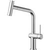 CECIPA Rubinetto Lavello Cucina con Doccetta, Miscelatore Cucina Estraibile con 2 Tipi di Getto, Rubinetto a Leva Singola, Miscelatore Girevole a 360°, in Acciaio Inox, Spazzolato
