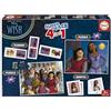 Educa - Disney Wish Superpack 4 in 1 | 2 Puzzle 25 e 50 Pezzi, Domino 28 Tessere, Memory 28 Carte | Licenza ufficiale Disney | Dai 3 anni (19743)