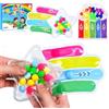 Felly 2 pezzi Giochi Sensoriali Gioco Gel Anti Stress Autismo Giocattoli, Giocattoli Sensoriali di Ordinamento dei Colori, Giochi Montessori per bambini Ragazzi Ragazze Regali 3+ anni