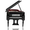 HERCHR Modello di pianoforte in miniatura, modello di mini pianoforte in legno con panca e custodia nera, regalo musicale per Natale, compleanno, San Valentino