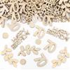 GoldRock Confetti di Legno 70 Compleanno Decorazione Grande 1,5cm-6,3cm, Decorazione 70 Compleanno Uomo Donna, 100 Pezzi Decorazione Sparsa 70 Compleanni, Decorazione da Tavolo 70 Compleanni