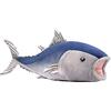 Lilizzhoumax Peluche Tonno Blu 40cm/16 - Simulazione Pesce Morbido, Simpatico Giocattolo Animale Marino, Bambole Animali Selvatici