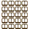 BIKICOCO - 2.5 x 2 cm Fibbie a Rullo per Borse, colletti e borsette, Bronzo - 20 Pezzi