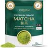 VAHDAM Matcha Polvere Premium 50g-50 Tazze | Tè Verde Giapponese da Shizuoka | Sapore Delicato ed Equilibrato | Per Tè, Matcha Latte & Smoothie