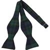 Great British Tie Club Papillon da uomo nero con motivo tartan a quadri