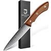 DRAGON RIOT Coltello Spelucchino 12 cm in Acciaio Damasco, Coltello Multiuso Giapponese per Verdure, Coltelli Professionali Affilati per Frutta in VG10, Coltelli da Cucina con Maniglia Ergonomica