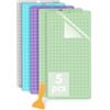 Jerilla Tappetino da Taglio per Cricut 5 pezzi 12x 24 Varietygrip Tappetini da Taglio per Cricut Maker/Explore One/Air/Air 2 con Raschietto StandardGrip/LightGrip/StrongGrip/FabricGrip