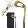 DND DADO Apribottiglie per Mazze Da Golf, Apribottiglie con Sacchetto Regalo, Cavatappi Portatile, Regalo per Compleanno, Festa, Festa del Papà, Natale, per Uomini, Donne, Amico, Amanti della Birra, Bronzo