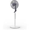 Rowenta VU5645 Turbo Silence - Ventilatore a pavimento ultra silenzioso con modalità notturna 45 dB, regolabile in altezza, portata 8 m, 4 livelli di velocità, funzione girevole, estremamente forte -
