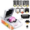 MAGIC SELECT Tagliaverdure Manuale, Mandolina da Cucina Multifunzionale 13 in 1-2 Lame, 7 Grattugie Affettatrici, Separauova e Scolauova, Lame in Acciaio Inox