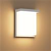 Klighten Kligthen LED applique da esterno, 3000K applique da interno, 30W lampada da parete per casa, IP65 lampada da esterno, luce da parete per terrazza, giardino, bianco