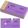 Nezyo Blocchi di Numeri Doppi 1-100 Blocchi di Numeri 10 cm x 5 cm per Guardaroba, Eventi, Feste, Fiere e Intrattenimento(Viola)